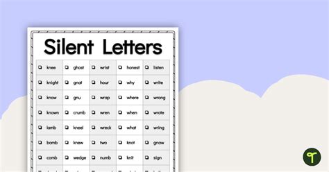 wordwall silent letters|words with silent letters ks2.